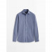 Slim fit melange houndstooth shirt