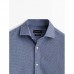 Slim fit melange houndstooth shirt