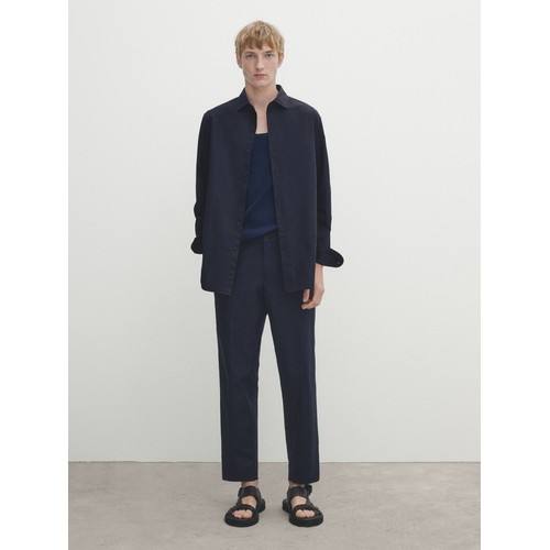 Рубашка из очень тонкого хлопка Barré slim fit