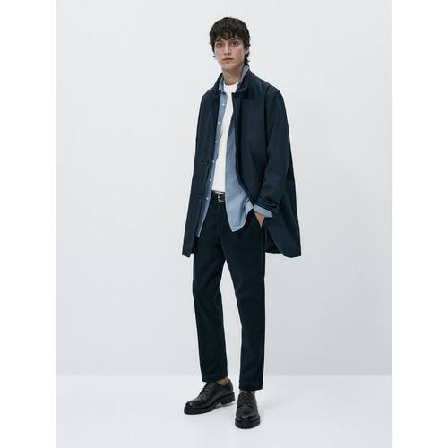 Джинсовая рубашка slim fit для стирки с отбеливателем