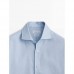 Плотная хлопчатобумажная рубашка с текстурой slim fit