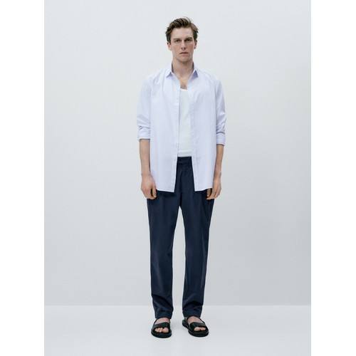 Рубашка в полоску Micro oxford slim fit