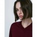Свитер из шерсти и кашемира с V-образным вырезом